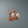 Brown tone-free bra set, breathable and comfortable lace lingerie two-piece set Specification image